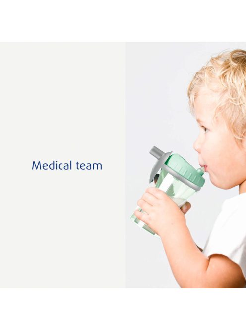 Difrax Pohár szívószállal 250 ml - téglapiros