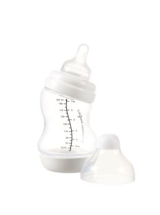 Difrax Széles anti-colic S-cumisüveg 200 ml - fehér