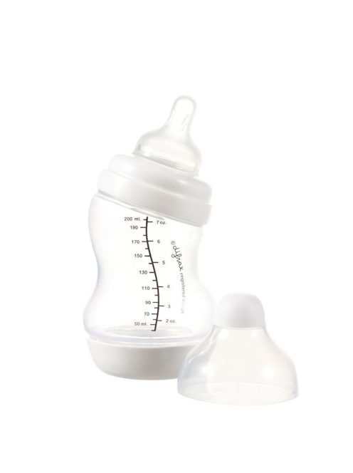 Difrax Széles anti-colic S-cumisüveg 200 ml - fehér