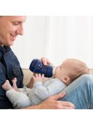 Difrax Széles anti-colic S-cumisüveg 200 ml - sötétkék