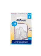 Difrax 1-2-3 Variflow Natural állíható szilikon cumi 2 db