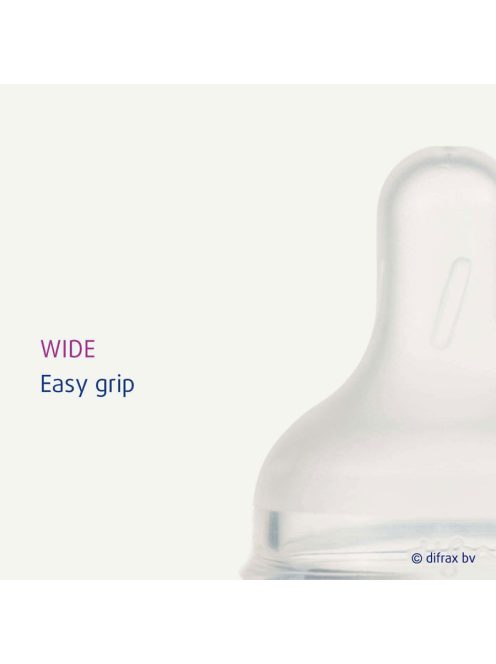 Difrax Natural S széles szilikon cumi 2 db