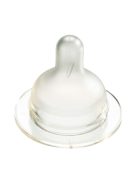 Difrax Széles állítható szilikon cumi 1-2-3 Variflow Natural 2 db