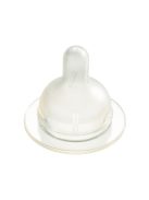 Difrax Széles állítható szilikon cumi 1-2-3 Variflow Natural 2 db