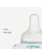 Difrax Széles állítható szilikon cumi 1-2-3 Variflow Natural 2 db