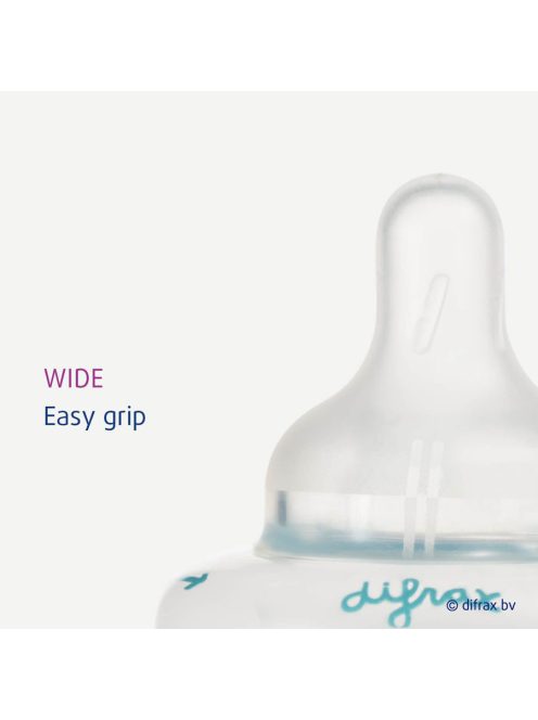 Difrax Széles állítható szilikon cumi 1-2-3 Variflow Natural 2 db