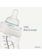 Difrax Széles állítható szilikon cumi 1-2-3 Variflow Natural 2 db