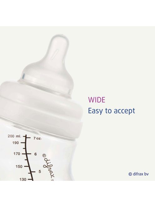 Difrax Natural L széles szilikon etetőcumi 2 db