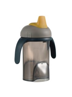 Difrax Tanulópohár puha ivócsővel - szürke