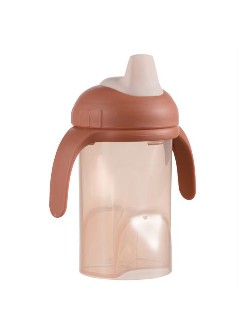 Difrax Tanulópohár puha ivócsővel - rózsaszín