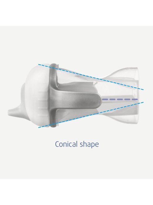 Difrax Tanulópohár puha ivócsővel - rózsaszín