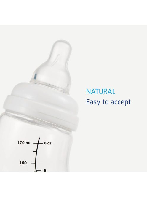 Difrax Anti-colic S-cumisüveg 170 ml - ezüst