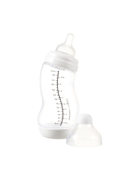 Difrax Széles anti-colic S-cumisüveg 310 ml - fehér