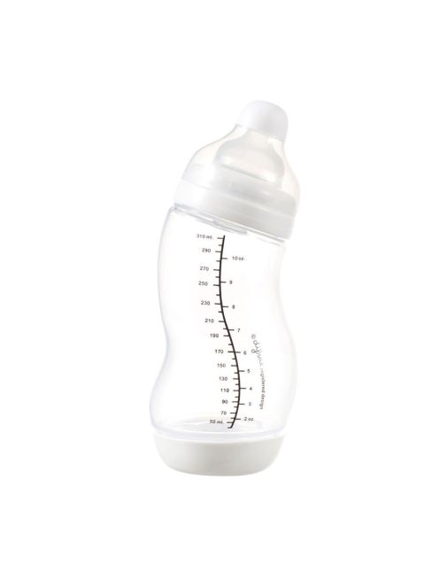 Difrax Széles anti-colic S-cumisüveg 310 ml - fehér