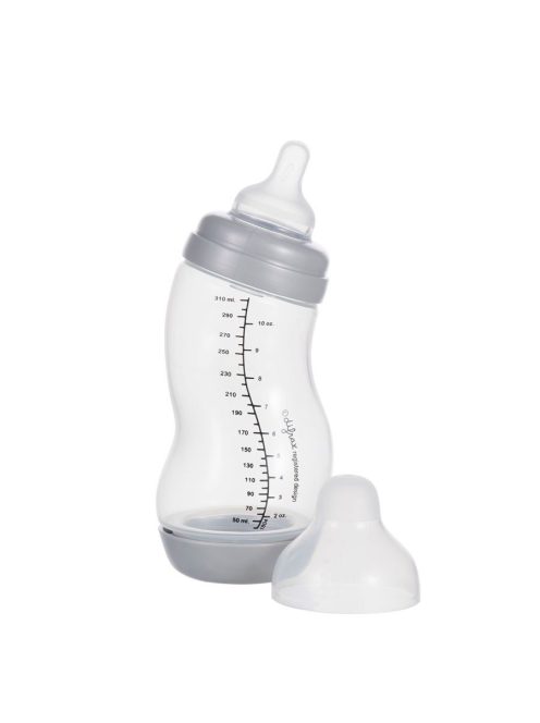 Difrax Széles anti-colic S-cumisüveg 310 ml - ezüst