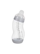 Difrax Széles anti-colic S-cumisüveg 310 ml - ezüst