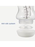 Difrax Széles anti-colic S-cumisüveg 310 ml - ezüst