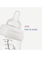 Difrax Széles anti-colic S-cumisüveg 310 ml - ezüst