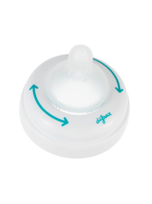 Difrax Szilikon cumi gyűrűvel az 1-2-3 Variflow széles cumisüveghez