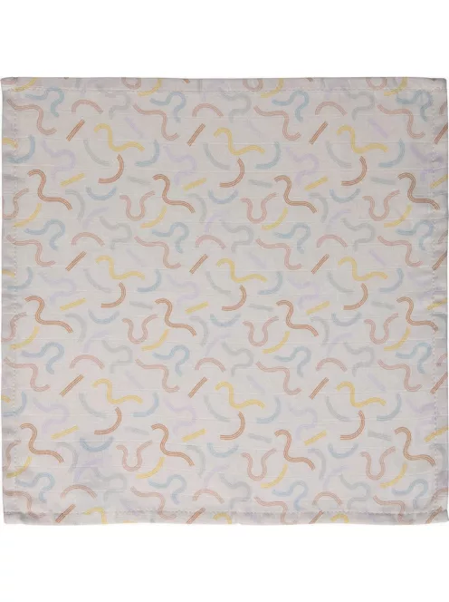 LUMA Muszlin Arctörlő kendő 3db - Multi Lines