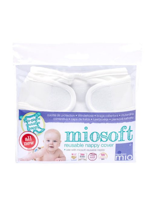 Bambino Mio Miosoft pelenkakülső Fehér, 9-15 kg