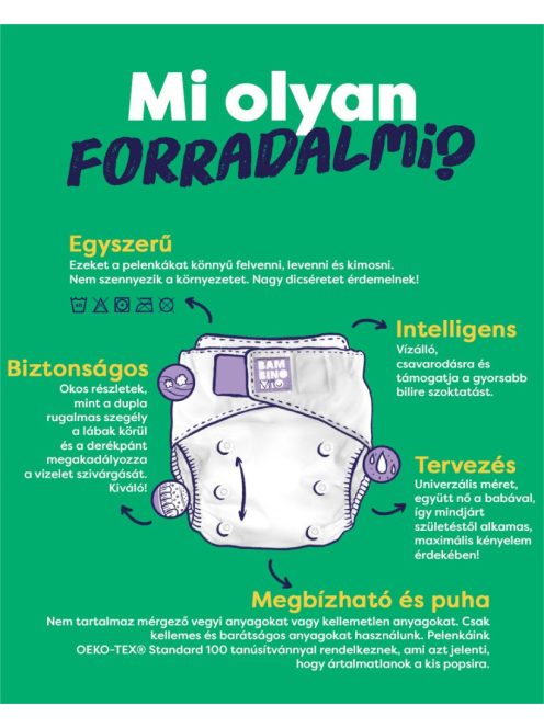 Bambino Mio Forradalmi újrafelhasználható pelenka Pop