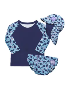 Bambino Mio baba fürdőruha szett Blue Whale, 2-3 év