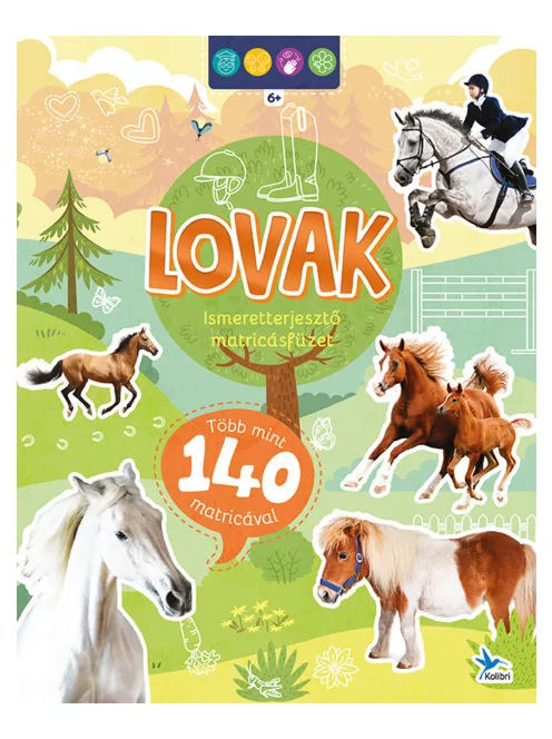 Ismeretterjesztő matricásfüzet - Lovak