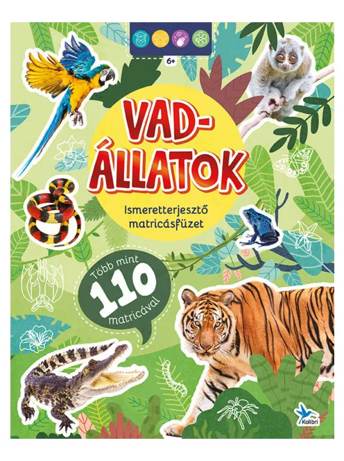 Ismeretterjesztő matricásfüzet - Vadállatok