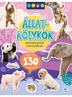 Ismeretterjesztő matricásfüzet - Állatkölykök