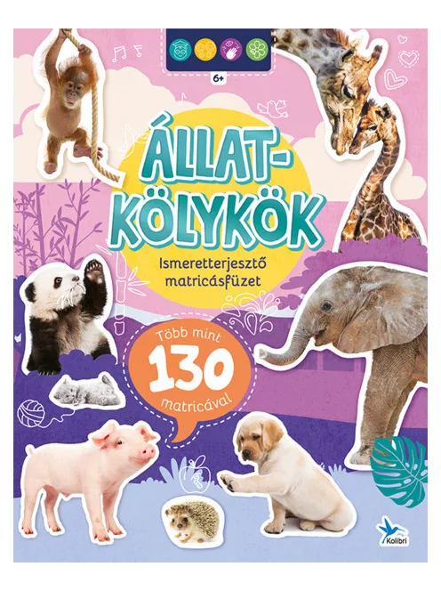 Ismeretterjesztő matricásfüzet - Állatkölykök