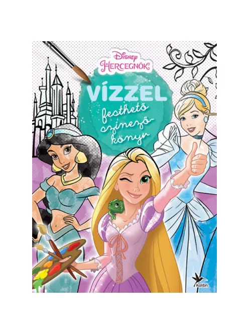 Disney - Vízzel festhető színezőkönyv: Hercegnők