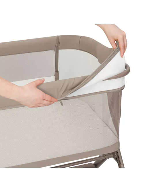 Lionelo Leonie 3az1-ben babaágy, bababölcső és babaöböl - Beige Taupe