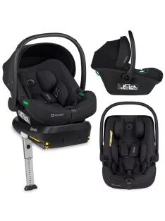   Lionelo Astrid I-Size Babahordozó + bázistalp Set 40-87 cm - Black Onyx