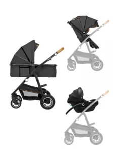 Lionelo Amber 3in1 multifunkciós babakocsi - Grey Graphite