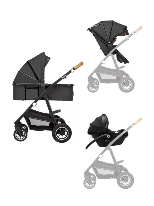 Lionelo Amber 3in1 multifunkciós babakocsi - Grey Graphite