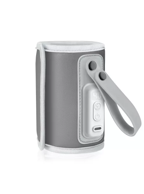 Lionelo Thermup Go hordozható cumisüveg melegítő - Grey silver