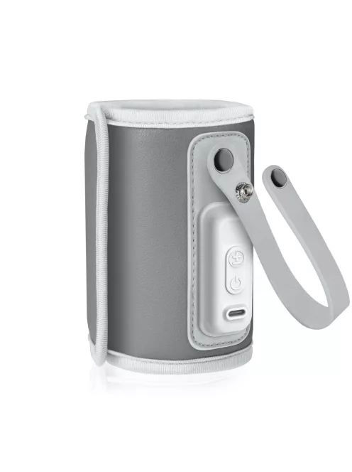 Lionelo Thermup Go hordozható cumisüveg melegítő - Grey silver