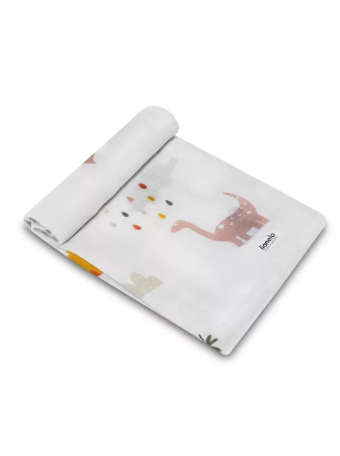 Lionelo Bamboo 3 db-os textilpelenka szett (70x70) - Dino