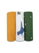 Lionelo Bamboo 3 db-os textilpelenka szett (70x70) - Dino