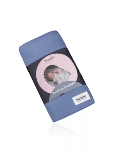 Lionelo Bamboo textilpelenka (120x120) - Blue denim