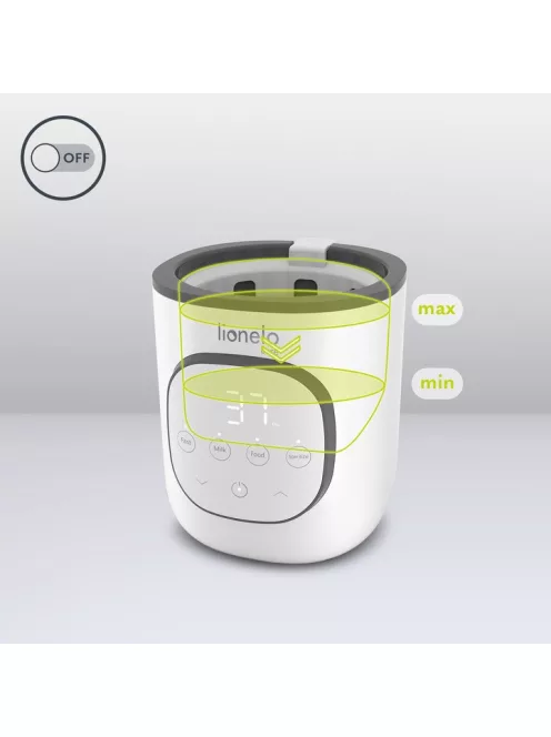 Lionelo Thermup 5in1 cumisüveg melegítő és sterilizáló - White