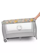 Lionelo Stefi Plus kétszintes utazóágy - Pink Yellow