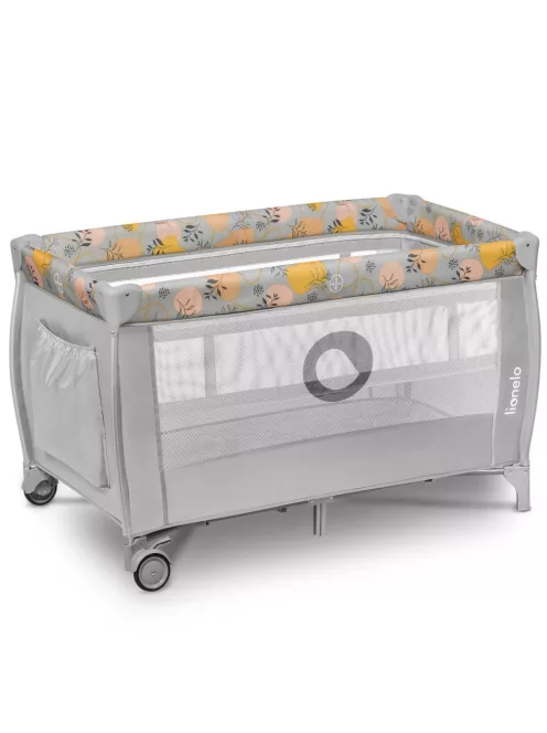 Lionelo Stefi Plus kétszintes utazóágy - Pink Yellow