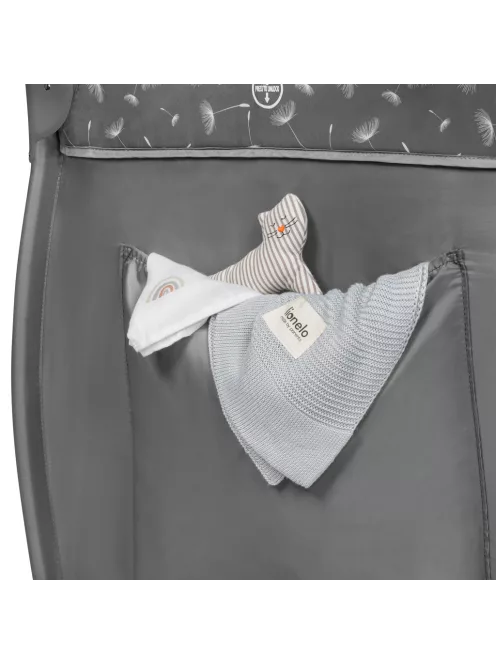 Lionelo Stefi Plus kétszintes utazóágy - Grey White