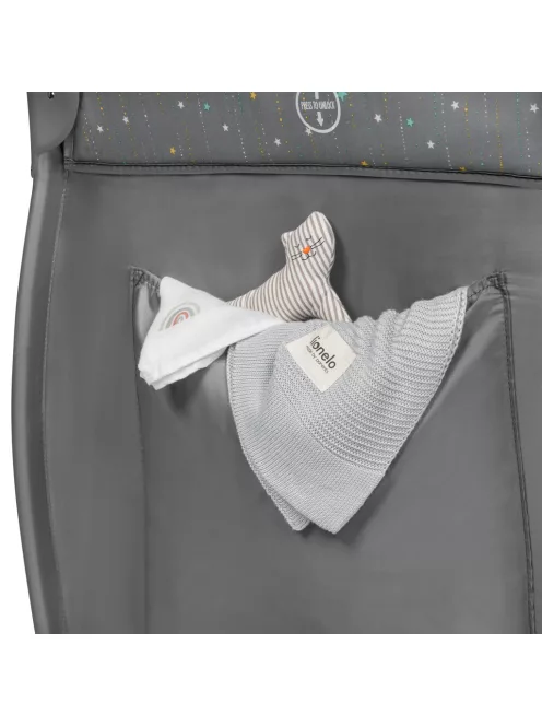 Lionelo Stefi Plus kétszintes utazóágy - Grey Multicolor
