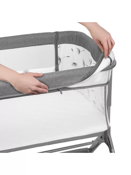 Lionelo Leonie Plus 3az1-ben babaágy, bölcső és babaöböl - Grey Stone
