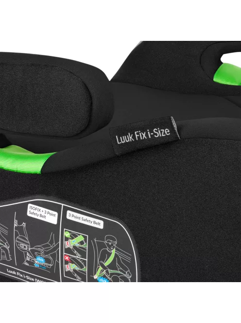 Lionelo Luuk Fix i-Size ülésmagasító - Black Carbon