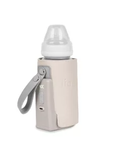   Lionelo Thermup Go PLUS hordozható akkumulátoros cumisüveg-melegítő - Beige Sand