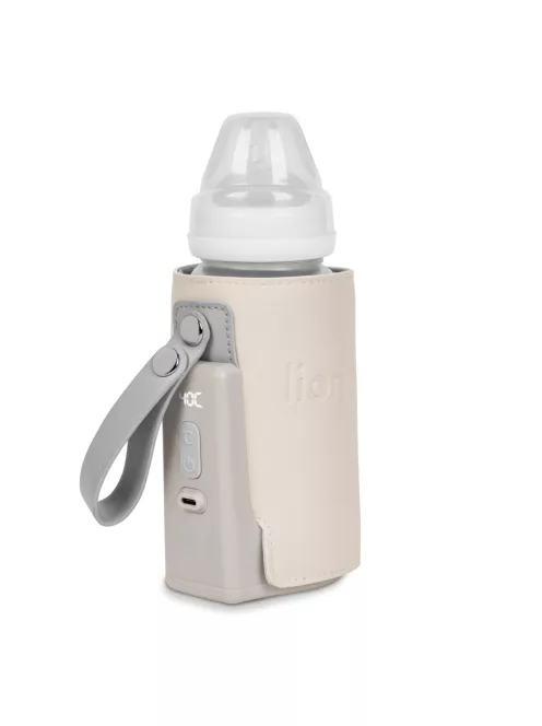 Lionelo Thermup Go PLUS hordozható akkumulátoros cumisüveg-melegítő - Beige Sand